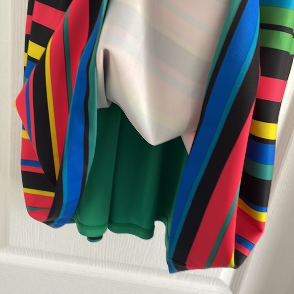 Multicolored cocktail wedding evening gala dress Calvin Klein size 4 - Picture 3 of 5